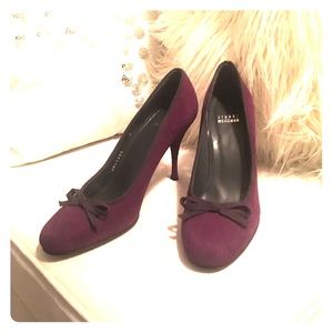 Stuart Weitzman Suede Purple Pumps-NWOB